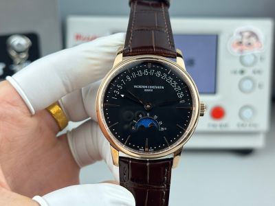 Vacheron Constantin Patrimony Cal.2460 R31L1 Movement 42.5mm Black Face Rose Gold Case Watch